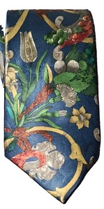 LANVIN Paris Luxury Necktie Tie Ties Mens Unisex 100% SILK Multicolor Gorgeous  - Picture 1 of 5