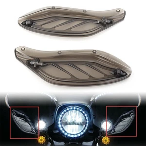 Deflector de aire de parabrisas de ala lateral para Harley Touring FLHR FLHT CVO 1996-2013 EE. UU. - Imagen 1 de 12