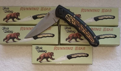 Lote de 5 navajas de bolsillo Running Bear Foto 1 de 4