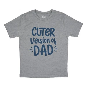 Youth Cuter Version Of Dad T Shirt Funny Son Family Boy Graphic Novelty Tee - Picture 1 of 11