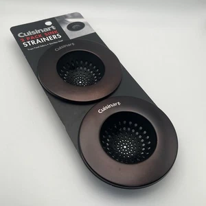 Nuevo Juego de Colador de Fregadero Cuisinart Pantalla de Drenaje de Cocina Acabado Negro Mate - Imagen 1 de 2