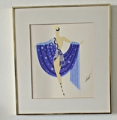 Erte Romain DE TirToff franed 16x1k - Image 1 of 2