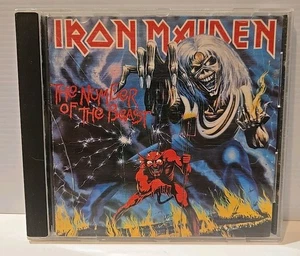 Iron Maiden - The Number Of The Beast CD EARLY PRESS CAPITOL CDP 7 46364 2 - Picture 1 of 7