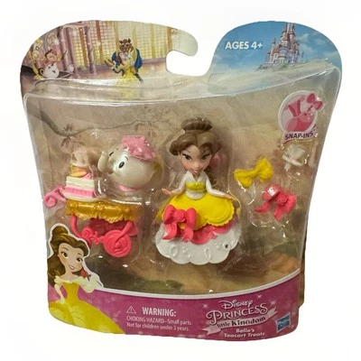 NEW Disney Princess Little Kingdom Belle's Teacart Treats Play Set Hasbro 2015 - Image 1 of 4