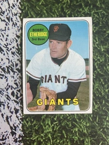 1969 Topps Baseball Bobby Etheridge #604 EX Condition Low Cost Shipping  - Picture 1 of 2