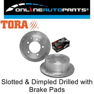 2 Rear Disc Rotors + Brake Pads for Landcruiser FZJ79 HDJ78 HDJ79 HZJ78 HZJ79 - Picture 1 of 4
