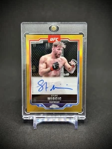 Stipe Miocic 2025 Topps Chrome UFC Veteran On Card Auto Gold Refractor /50 SSP - Picture 1 of 3