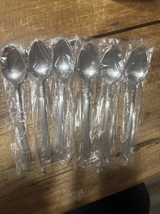 6-Abendessen - Löffel Orleans Silber Vintage Edelstahl Korea Besteck ORL31 - Bild 1 von 6