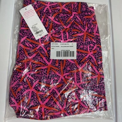 NUEVO CON ETIQUETAS LILLY PULITZER CALLAHAN 5" CORTO *BÚSQUEDA DE ESTRELLAS* ROSA MARACUYÁ Talla 6 Foto 1 de 4