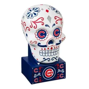 Chicago Cubs Sugar Skull Statue Dia De Los Muertos Day of the Dead - Picture 1 of 5