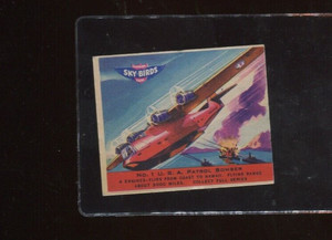 R137 Goudey Gum Sky Birds #1 U.S.A. Patrol Bomber