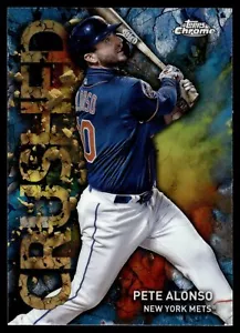2023 Topps Chrome Update PETE ALONSO CRUSHED INSERT DMETS C-9 - Picture 1 of 2