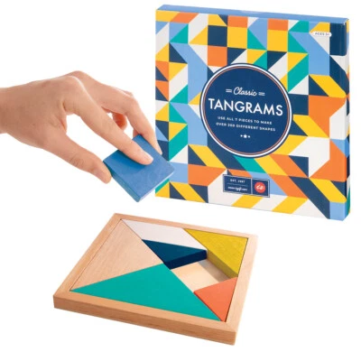 Classic Tangrams - Kids Traditonal Fun Shapes Puzzle Toy Game **FREE DELIVERY** - Image 1 of 4