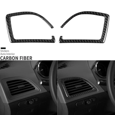 Cubierta de salida de ventilación de aire del tablero de instrumentos de fibra de carbono real para Chevrolet Malibu 2008-2012 Foto 1 de 4