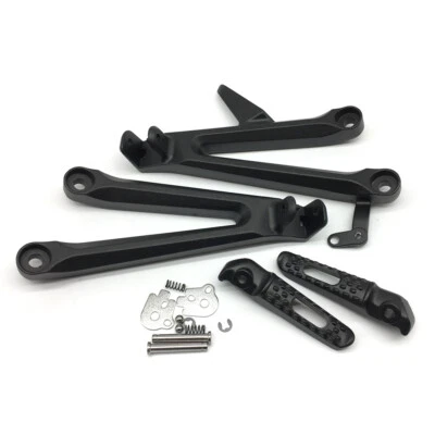 Soporte estriberas traseras de pasajero negro para moto Honda CBR1000RR 2004-2007 Foto 1 de 4