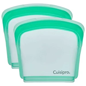 Cuisipro Reusable 6.75oz Silicone Sandwich, Food Storage & Cooking Bag - 2pk - Picture 1 of 6