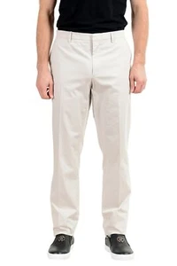 Burberry Men's Ivory Stretch Casual Pants Size 38 42 - Picture 1 of 4