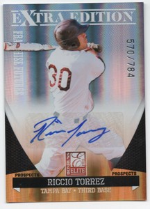 Riccio Torrez 2011 Donruss Elite Extra Edition Auto Autograph Serial # 570/784