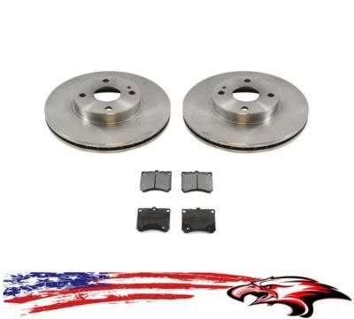 Тормозные колодки передних роторов Ford Escort 97-03 и Mercury Tracer с задними барабанами 97-99 - Изображение 1 из 4