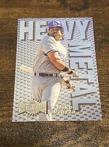 1996 Metal Universe Heavy Metal #6 Mike Piazza Dodgers D4286* - Bild 1 von 1