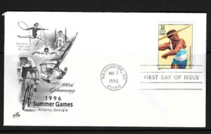 USA SC # 3068a Atlanta 1996 - Javelin - FDC . Artcraft Cachet - Picture 1 of 1