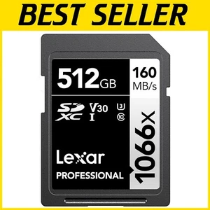 Ultra Reliable 512GB SDXC Card for High-Speed Photography & Video, Compact Size - Picture 1 of 10