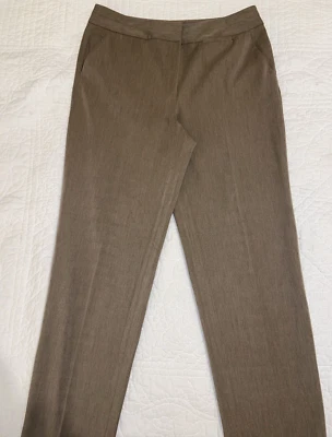 Talbots Pants Women 12 Brown Fully Lined Boot Trouser Career Stretch Dress Pants - Image 1 of 4
