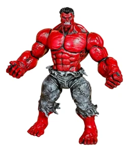RED HULK : THUNDERBOLT action figure oversized 9.50" inches hard plastic ⚡⚡⚡⚡⚡⚡⚡ - Picture 1 of 7