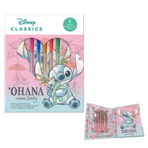 Disney Lilo i Stitch Bezczelny notatnik + zestaw długopisów żelowych - Zdjęcie 1 z 1