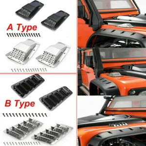 1 Pair Metal Air Vent Intake Grille Cover Hood for Traxxas Trx-4 1/10 RC Crawler - Picture 1 of 16
