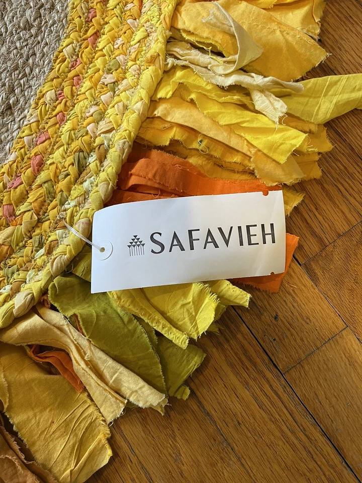 Alfombra SAFAVIEH Cape Cod CAP701D tejida a mano dorada/natural núcleo de cabaña Foto 1 de 4