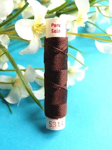 100B/ Superb Antique Spool Pure Silk Cord Phoenix Brown No. 5314 - Picture 1 of 1