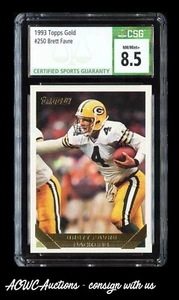 1993 Topps Gold #250 - Brett Favre (Green Bay Packers) - CSG NM/Mint+ 8.5 - Picture 1 of 2