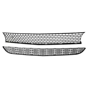 New Front Upper Lower Grille Black For 2015-2022 Dodge Challenger Set 2pc - Bild 1 von 9