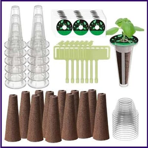Kit de cápsulas hidropónicas 84 piezas para jardín aerodinámico con 12 cestas de cultivo, 12 esponjas de cultivo, - Imagen 1 de 8
