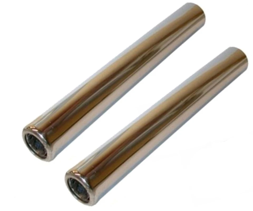 Par de tubos traseros cromados VW Beetle Super-Beetle 1960-1974 Karman Ghia 1960-74 250 mm Foto 1 de 1