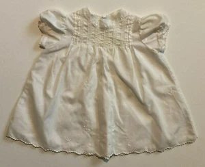 Cherubs Baby Infant Girl Dress White Embroidery Pintucks Poly Cotton Philippines - Picture 1 of 7