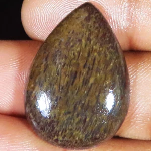 natural DINOSAUR BONE pear cabochon loose gemstone 32.10 Carat. (21 x 29 x 6 mm) - Picture 1 of 6