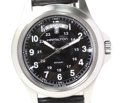 [As-Is] HAMILTON Khaki Field H644510 40mm Black Dial Day/Date Quartz Men's Watch - Image 1 of 4