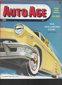 AUTO AGE MAY 1954-"THE AGAJANIAN STORY," '54 MERCURY ROAD TEST,ETC. - Picture 1 of 3