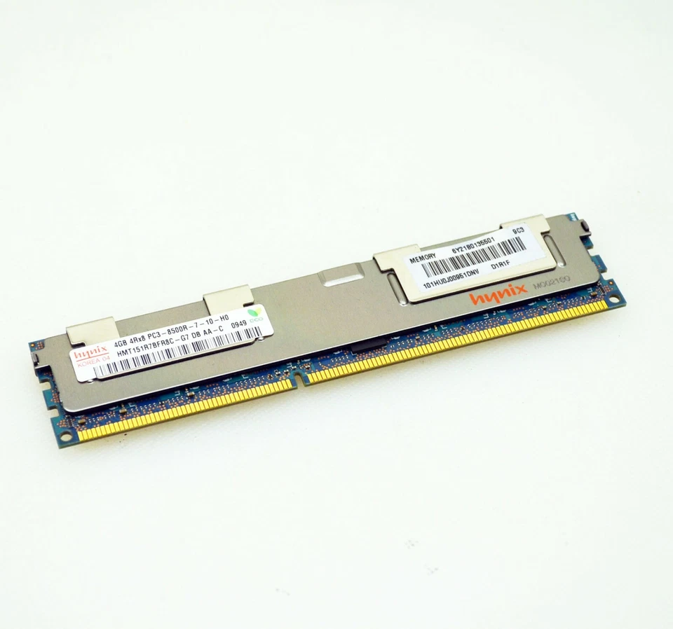 HYNIX 4GB 4Rx8 PC3-8500R MEMORY MODULE (1x4GB) HMT151R7BFR8C-G7 - Image 1 of 1