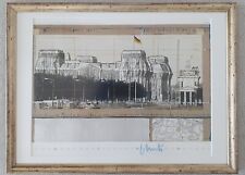 Christo (1935-2020) „Wrapped Reichstag“ 1995 - original handsigniert mit Rahmen