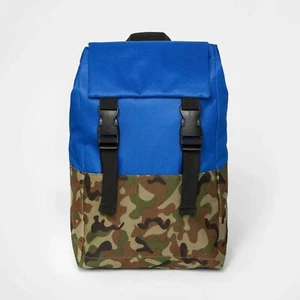 Cat & Jack Kleinkind Jungen Camouflage blau Utility Rucksack verstellbare Riemen Kordelzug - Bild 1 von 3
