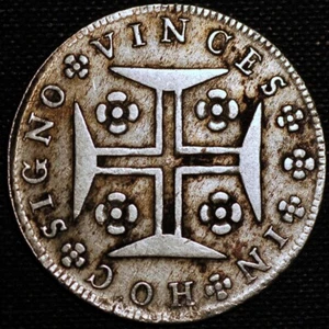 Portugal 400 Reis 1782 Maria I and Pedro III KM# 273 - Picture 1 of 2