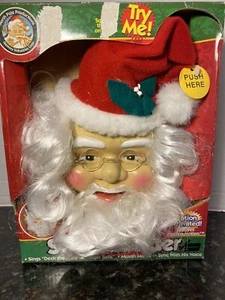 Santa Claus Greeter 1998 Gemmy North Pole sings mouth moves motion activated - Picture 1 of 6