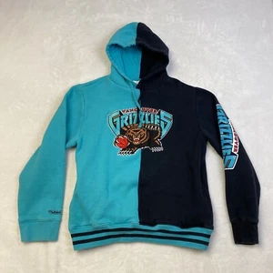 Vancouver Grizzlies Mitchell And Ness Men's Size S Split Hoodie Black Turquoise - Picture 1 of 6