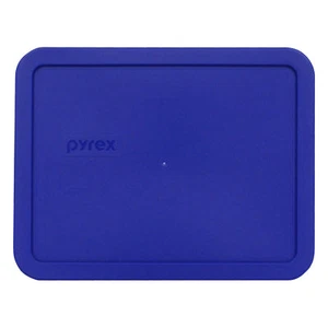 Cubierta de tapa de almacenamiento de plástico Pyrex 7211-PC azul rectangular de 6 tazas para plato de vidrio - Imagen 1 de 2