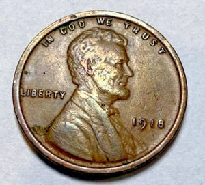 1918-P Lincoln Wheat 1c ~ Higher Grade EF++? ~ Full Wheat Lines  ~ Nice! ~ E52 - Picture 1 of 2