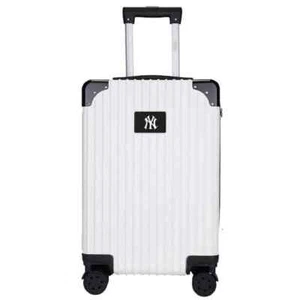 New York Yankees Premium 2 Toned 21 in. Carry-on Hardcase Spinner in White - Picture 1 of 7
