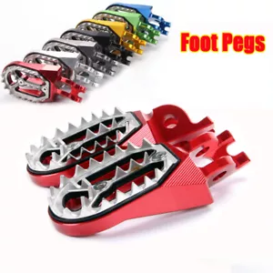 Motorcross Fat Foot Pegs Rests for Honde CR125R/CR250R CRF150R/250L/R/X 450R/X - Picture 1 of 41